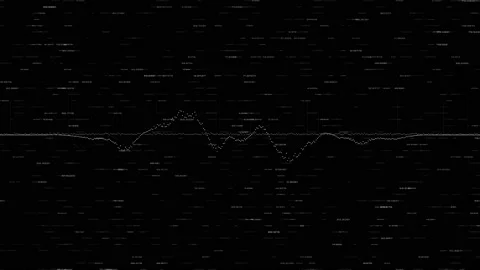 Futuristic digital generated motion abstract data analytic artificial Stock Footage 147739329
