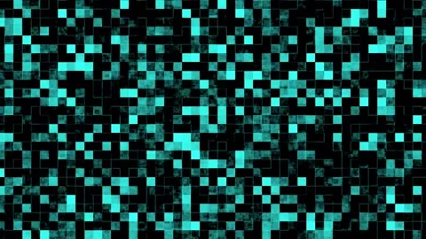 Futuristic Digital Glitch Background High-Quality Stock Footage Tech Pixel Stock Footage 305089227