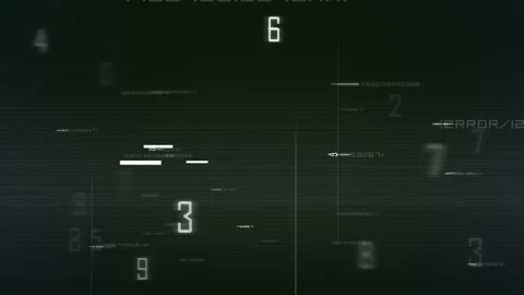 Futuristic Digital Glitch Text And Numeric Code Elements Stock Footage 319991855