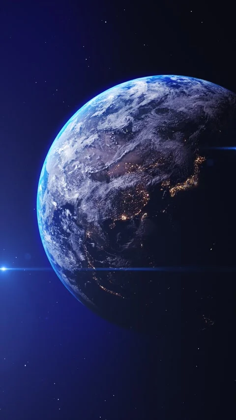 Futuristic digital globe made of glowing data dots World map global cyber Stock Footage 333958730