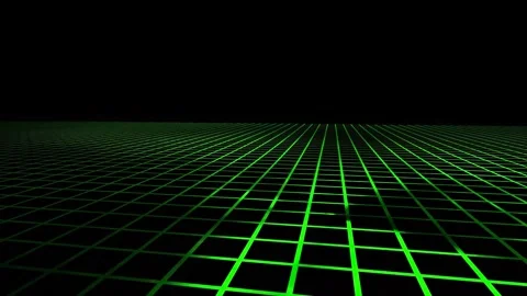 Futuristic Digital Grid Animation Stock Footage 301398865