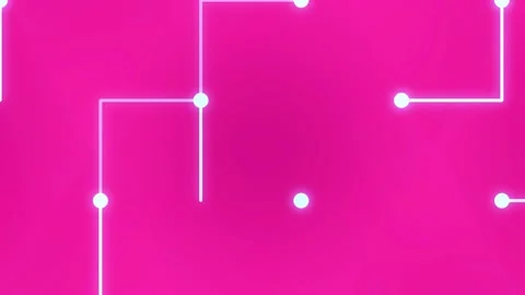 Futuristic digital grid background connecting glowing nodes and lines Stock Footage 336504423