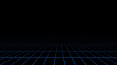 Futuristic Digital Grid Horizon Loopable Background Animation. Stock Footage 339309582