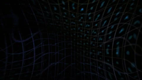 Futuristic digital grid interface background. Stock Footage 340015749