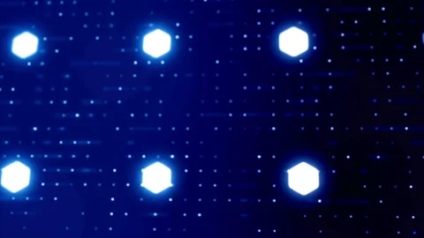Futuristic Digital hexagon line abstract Technology Concept. 스톡 동영상 334023899
