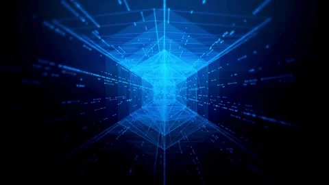 Futuristic Digital hexagon line abstract Technology Concept. 스톡 동영상 334024492