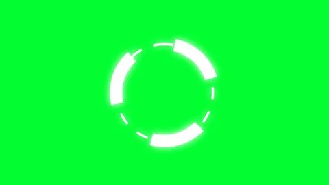 Futuristic digital hud background animation, digital portal background, green Stock Illustration
