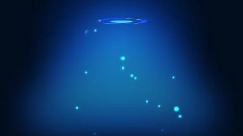 Futuristic digital hud background animation with some particles going up, dig 스톡 일러스트