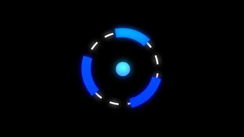 Futuristic digital hud background animation , digital portal background Stock Illustration