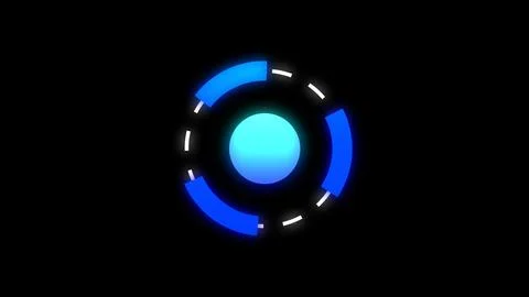 Futuristic digital hud background animation , digital portal background Stock Illustration