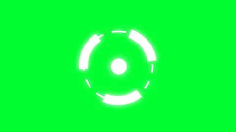Futuristic digital hud background animation, digital portal background, green Stock Illustration