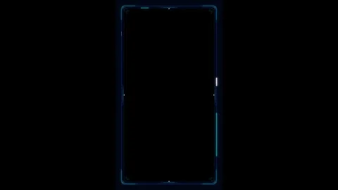 Futuristic digital hud frame overlay with glowing blue tech interface techn.. 動画素材 337560812