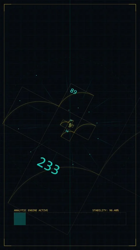 Futuristic Digital HUD Interface with Data Analysis and Geometric Tracking .. Stock Footage 346198292