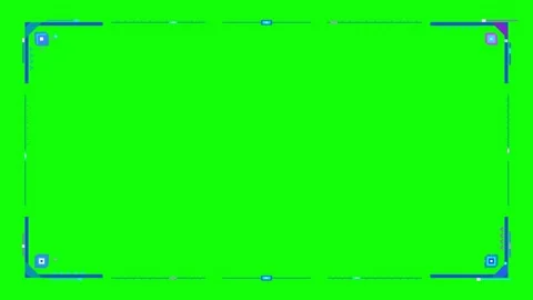 Futuristic Digital HUD Interface Frame Stockbeeldmateriaal 347004787