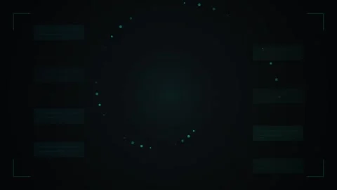 Futuristic Digital HUD Interface with Glowing Blue Elements and Data Visual.. Stock Footage 347562746