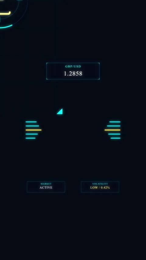 Futuristic digital hud interface with neon circular data scan and technolog.. Stock Footage 348335750