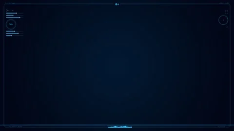 Futuristic Digital HUD Interface Screen Animation 库存影片 347627770