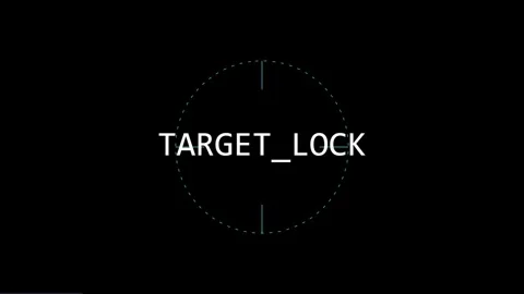 Futuristic Digital HUD Target Lock Interface Animation with Scoped Display .. 库存影片 330280295