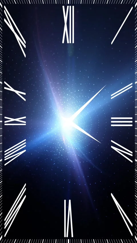 Futuristic digital infinity clock vertical video 스톡 동영상 337512619