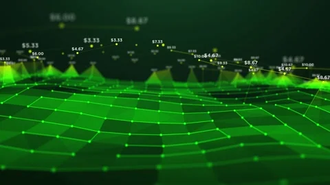 Futuristic Digital Information Programming Stream Loop Background Stock Footage 335557007