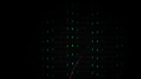 Futuristic Digital Interface Display with Glowing Data Patterns. Stock Footage 340525745