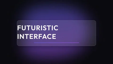 Futuristic Digital Interface Display: High-Tech Sci-Fi UI Background Stock Footage 337501555