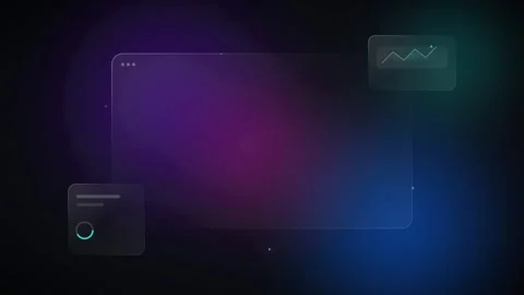 Futuristic digital interface with glowing charts and data visualization tec.. 動画素材 336365120