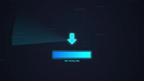 Futuristic digital interface with glowing data streams and abstract network.. Stock Footage 348421118