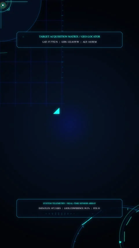 Futuristic digital interface hud, data scanning, network analysis, tech UI,.. Stock Footage 348336349