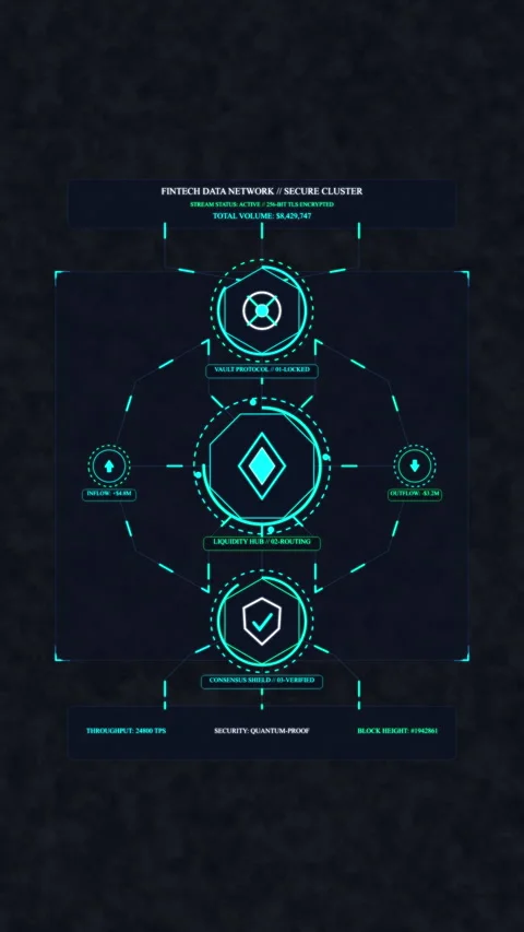 Futuristic digital interface hud, data security analytics, cyber monitoring.. Stock Footage 348336371