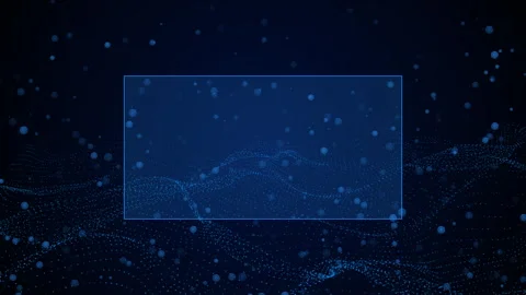 Futuristic digital interface light effects geometric grid interface elements Stock Footage 339648425