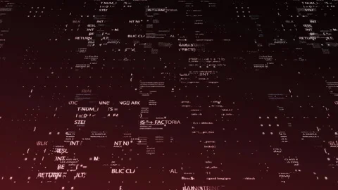 Futuristic digital interface screen with computer code Stock Footage 162553442