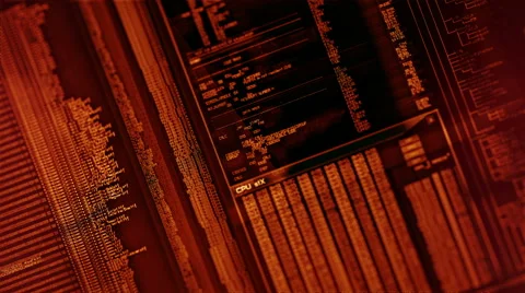 Futuristic digital interface screen Stock Footage 56659454