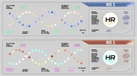 Futuristic digital interface screen Stock Footage 56889151