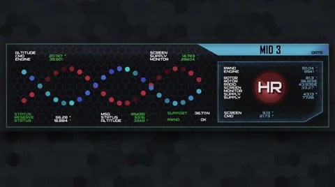 Futuristic digital interface screen Stock Footage 56889244