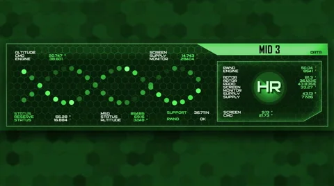 Futuristic digital interface screen Stock Footage 56889299