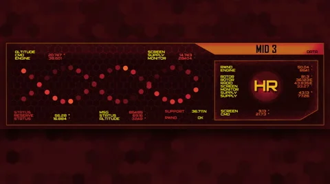 Futuristic digital interface screen Stock Footage 56889684