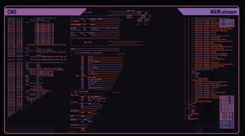 Futuristic digital interface screen Stock Footage 59618802