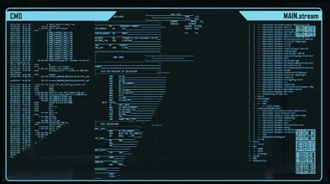 Futuristic digital interface screen Stock Footage 59619260