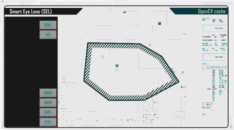 Futuristic digital interface screen Stock Footage 59728346