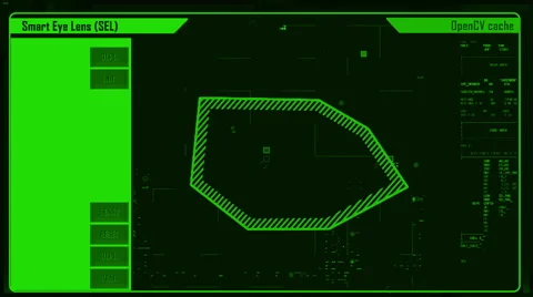 Futuristic digital interface screen Stock Footage 59728824