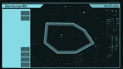 Futuristic digital interface screen Stock Footage 59728829