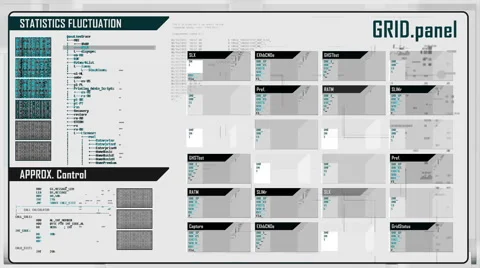 Futuristic digital interface screen Stock Footage 59729113