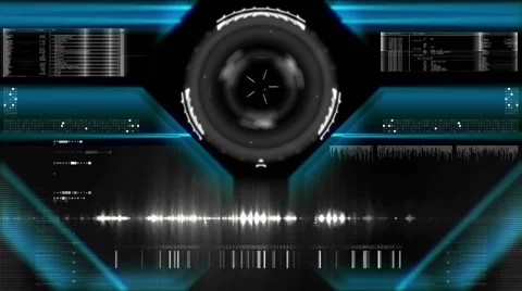 Futuristic digital interface screen Stock Footage 63430563