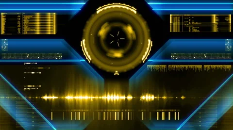 Futuristic digital interface screen Stock Footage 63430589