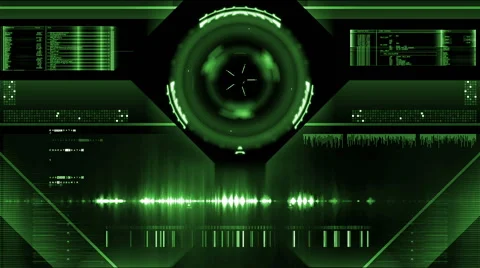 Futuristic digital interface screen Stock Footage 63430643