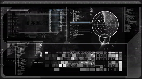 Futuristic digital interface screen Stock Footage 63431264