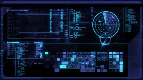Futuristic digital interface screen Stock Footage 63431322