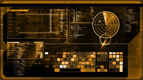 Futuristic digital interface screen Stock Footage 63431398