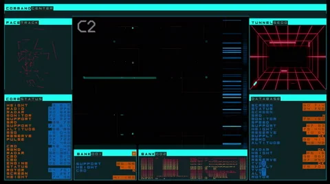 Futuristic digital interface screen Stock Footage 63431503